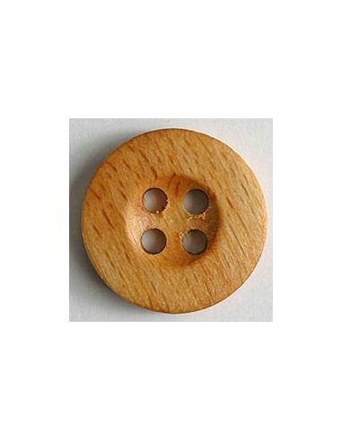 Holzknopf buche 20 mm 4-Loch - Dill