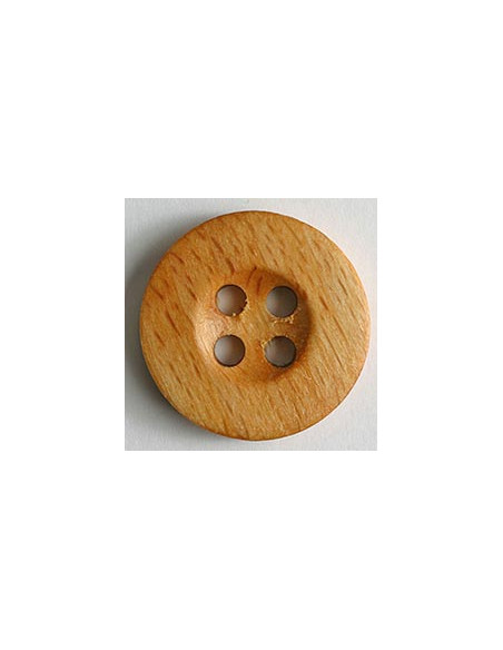 Holzknopf buche 20 mm 4-Loch - Dill