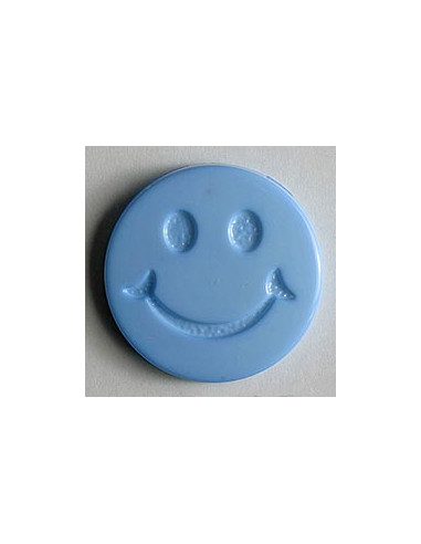 Kinderknopf Smiles 19 mm - Dill 560 - hellblau