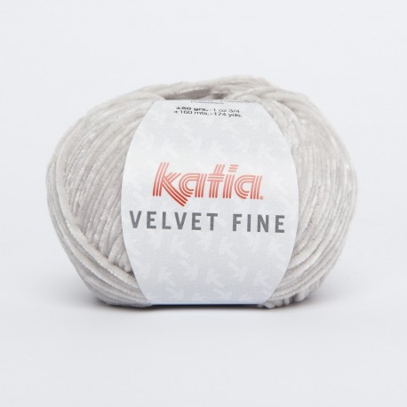 Velvet Fine - Katia 208 - hellgrau
