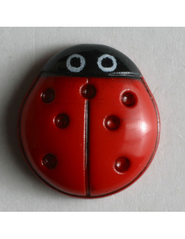 Knopf Marienkäfer 11 mm oder 15 mm  - Dill 11 mm