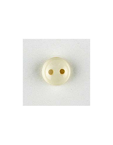 Puppenknopf 7 mm - Dill ecru