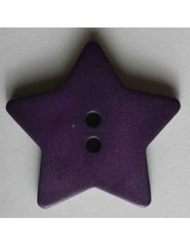 Stern Knopf diverse Farben 15 mm - Dill 39 - lila
