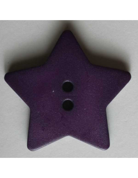 Stern Knopf diverse Farben 15 mm - Dill 39 - lila