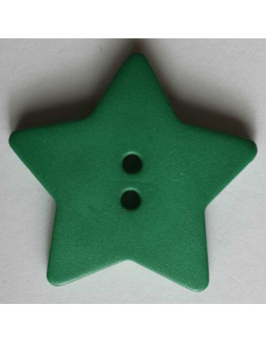 Stern Knopf diverse Farben 15 mm - Dill 40 - grasgrün
