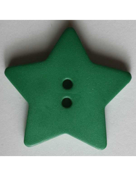 Stern Knopf diverse Farben 15 mm - Dill 40 - grasgrün