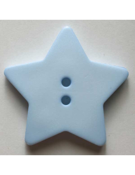 Stern Knopf diverse Farben 15 mm - Dill  32 - hellblau