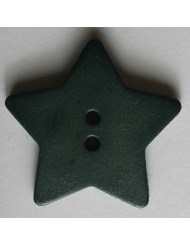 Stern Knopf diverse Farben 15 mm - Dill 42 - olivedunkel