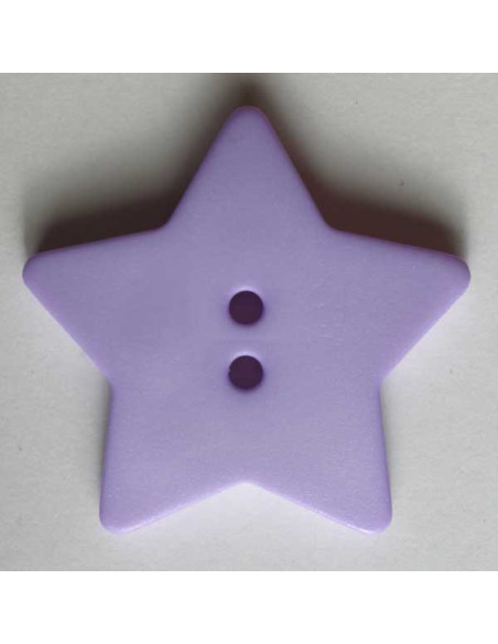 Stern Knopf diverse Farben 15 mm - Dill 37 - flieder