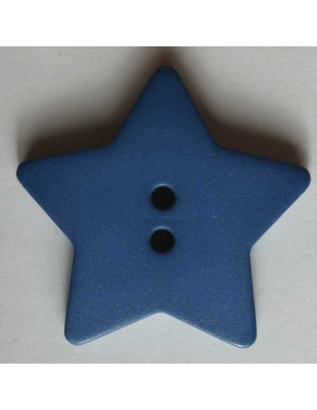 Stern Knopf diverse Farben 15 mm - Dill 34 - blau