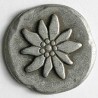 Edelweiss Metallknopf, 25 mm - Dill