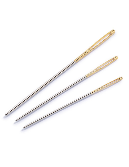 Sticknadeln ohne Spitze mit Goldöhr No.18-22 - Prym
