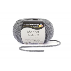 Merino Extrafine 40 - Schachenmayr, 392 - mittelgrau meliert_12691