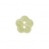 Polyesterknopf Blume grün 12 mm - Union Knopf