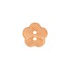 Polyesterknopf Blume orange 12 mm - Union Knopf