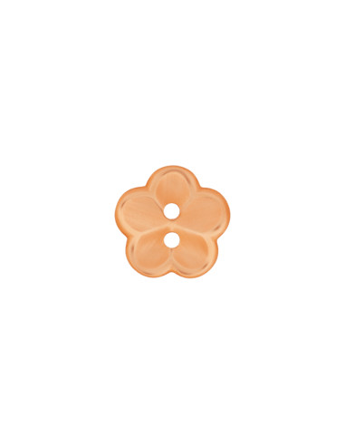 Polyesterknopf Blume 12 mm - Union Knopf orange
