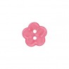 Polyesterknopf Blume pink 12 mm - Union Knopf