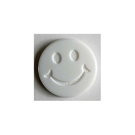 Kinderknopf Smiles diverse Farben 19 mm - Dill 559 - weiss