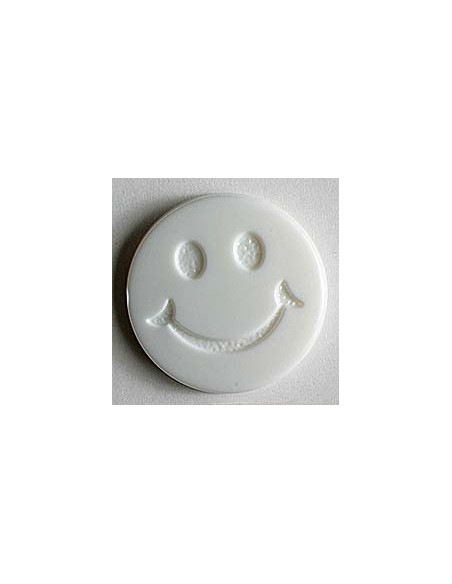 Kinderknopf Smiles 19 mm - Dill 559 - weiss