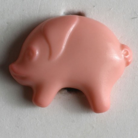 Knopf Schwein mit Öse 18 mm - Dill