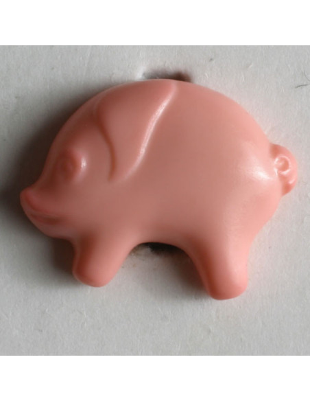 Knopf Schwein mit Öse 18 mm - Dill