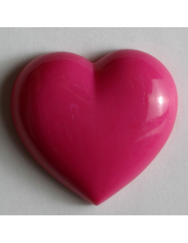 Kinderknopf Herz 14 mm - Dill pink