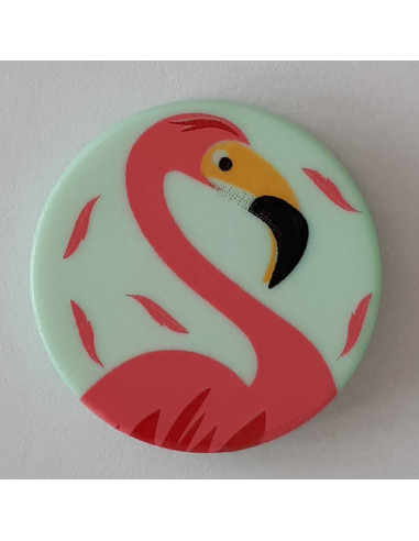 Knopf Flamingo 15 mm - Dill mint