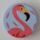Knopf Flamingo hellblau mit Öse 15 mm - Dill