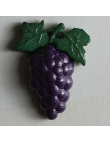 Kinderknopf Trauben violett 28 mm Öse - Dill