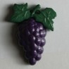 Knopf Trauben violett, mit Öse 28 mm - Dill