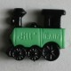 Knopf Lokomotive 20 mm - Dill grün