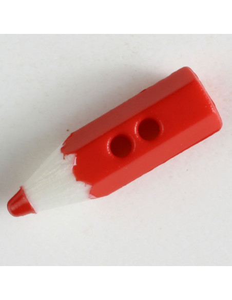 Knopf Farbstift rot 18 mm - Dill