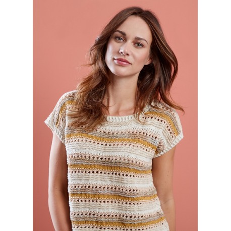 Shirt mit Lochmuster S10520 - Download