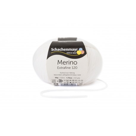 Merino Extrafine 120 - Schachenmayr, 00101 - weiss_15009