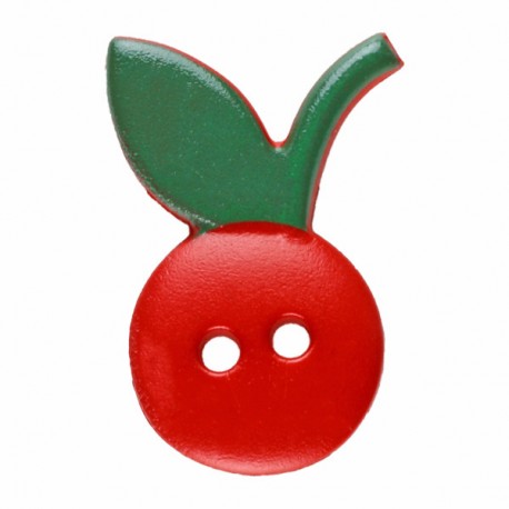 Kinderknopf Kirsche 20 mm - Dill