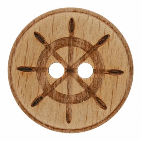 Holzknopf Steuerrad 23 mm - Dill