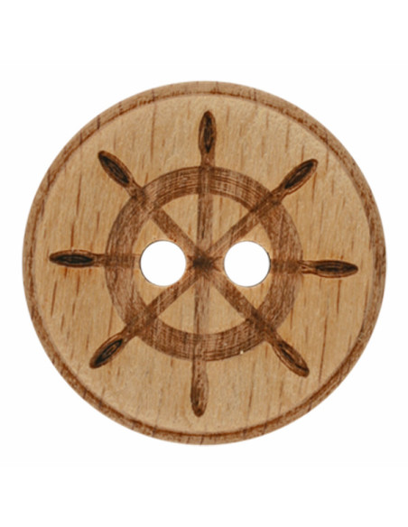 Holzknopf Steuerrad 23 mm - Dill