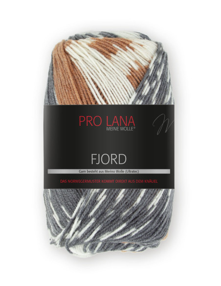 Fjord - Pro Lana 87 - natur/caramel/anthrazit