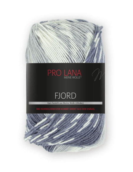 Fjord - Pro Lana 91 - natur/hellblau/marine