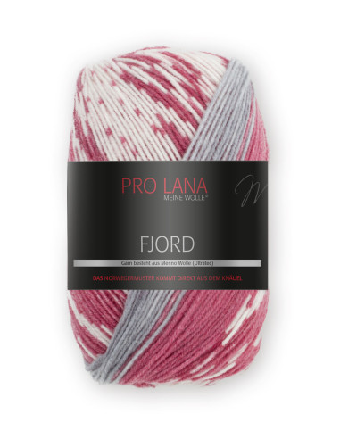 Fjord - Pro Lana 83 - natur/rot/grau