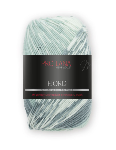 Fjord - Pro Lana 85 - natur/mint/grau