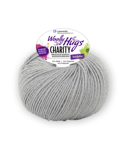 Charity - Woolly Hugs 90 - grau