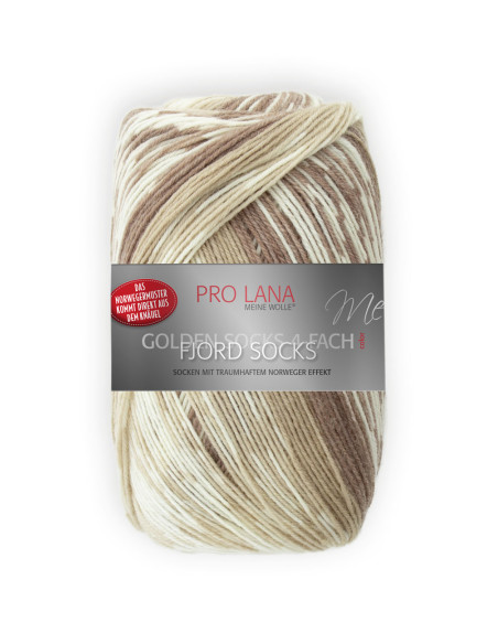 Fjord Socks - Pro Lana 181 - beige color