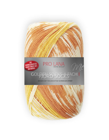 Fjord Socks - Pro Lana 182 - gelb color