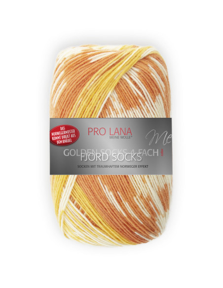 Fjord Socks - Pro Lana 182 - gelb color