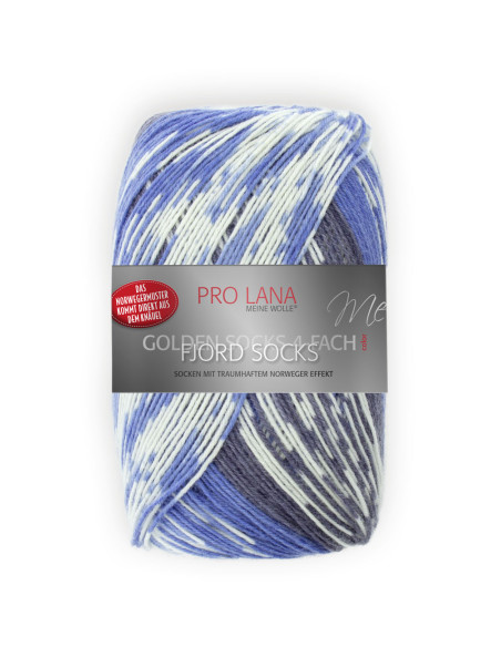 Fjord Socks - Pro Lana 184 - blau color