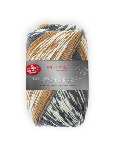 Fjord Socks - Pro Lana 187 - curry color