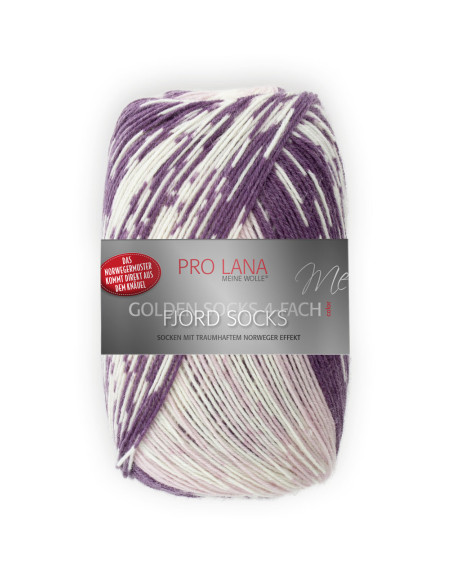 Fjord Socks - Pro Lana 188 - pflaume color