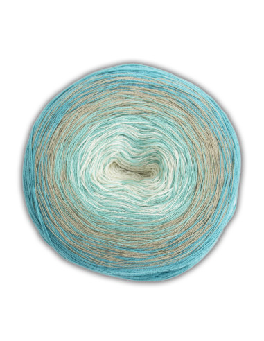 Woolly Hugs - BOBBEL Cotton 51 - natur/mint/beige/türkis