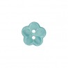 Polyesterknopf Blume lagune 18 mm - Union Knopf